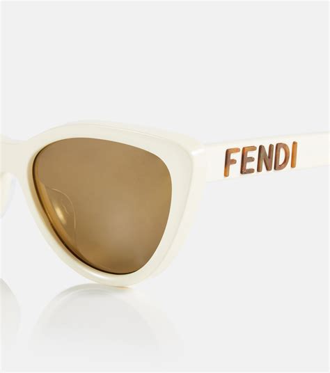 fendi cat logo|fendi cat eye sunglasses white.